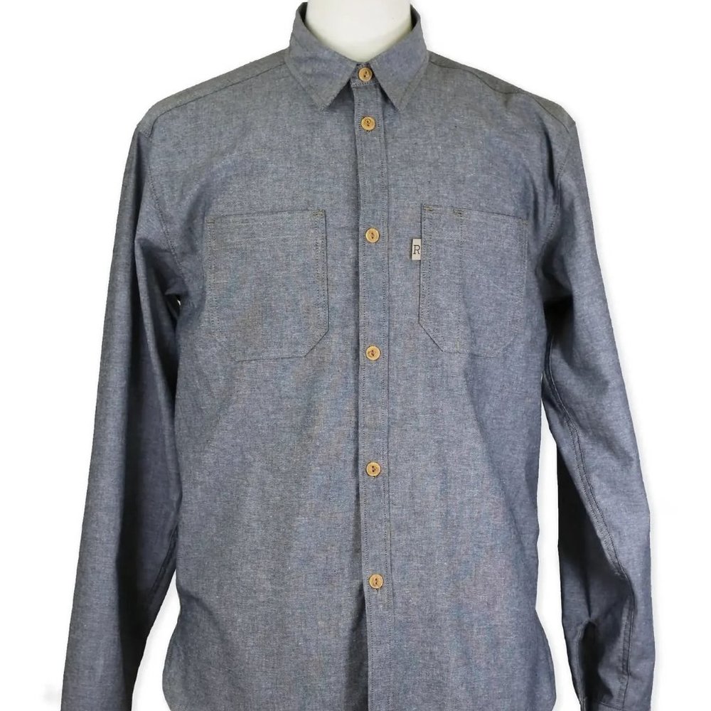 Railcar Pit Stop Work Shirt - Black Chambray